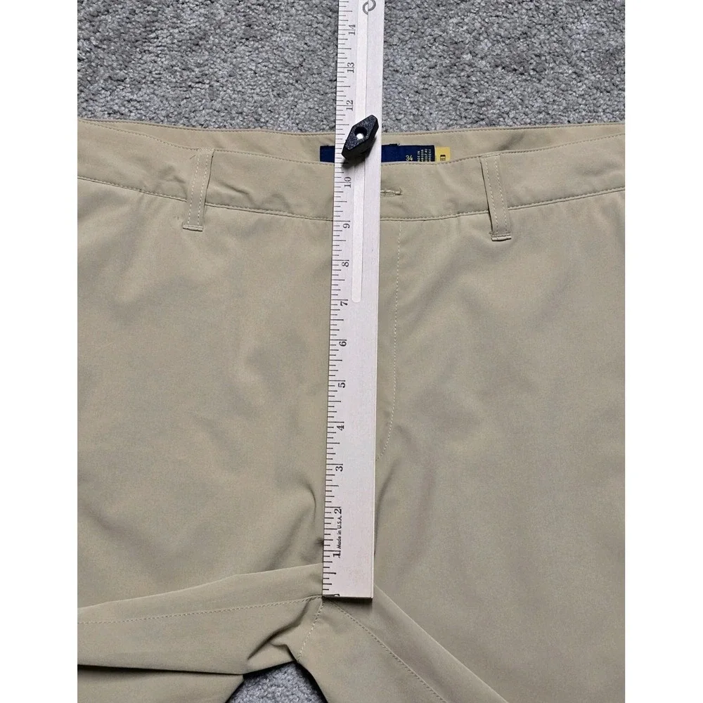 Polo Ralph Lauren Shorts Mens 34 Performance‎ Stretch Chino Flat Front Pony